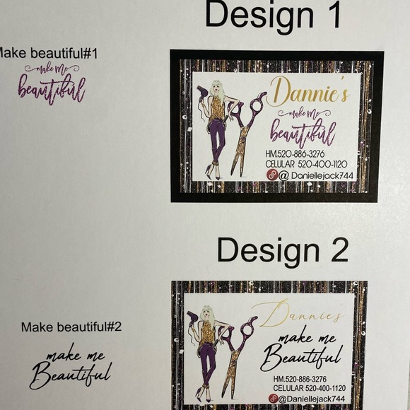 Hair Stylist Business Card, Printed Business Cards - Picture 8 of 9